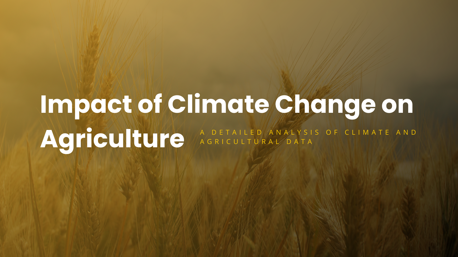 Impact of Climate Change on Ag